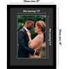 image:imageAmericanflat 16x24 Poster Frame  Matted to 12x18  Engineered Wood  Black  Polished plexiglass front hangs vertical or horizontal sawtooth hangers included secure turntab backingBlack