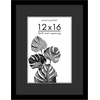 image:imageAmericanflat 16x24 Poster Frame  Matted to 12x18  Engineered Wood  Black  Polished plexiglass front hangs vertical or horizontal sawtooth hangers included secure turntab backingBlack
