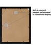 image:imageAmericanflat 16x24 Poster Frame  Matted to 12x18  Engineered Wood  Black  Polished plexiglass front hangs vertical or horizontal sawtooth hangers included secure turntab backingBlack