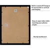 image:imageAmericanflat 16x24 Poster Frame  Matted to 12x18  Engineered Wood  Black  Polished plexiglass front hangs vertical or horizontal sawtooth hangers included secure turntab backingBlack