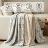image:imageAmericanflat 50x60 Throw Blanket  Soft and Breathable Cotton Throw Blanket for Couch Bed Chair  Decorative Blankets Perfect for Home Office or Outdoor Use  Grey and White Mini Diamond DesignRabbit Faux Fur