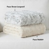 image:imageAmericanflat 50x60 Throw Blanket  Soft and Breathable Cotton Throw Blanket for Couch Bed Chair  Decorative Blankets Perfect for Home Office or Outdoor Use  Grey and White Mini Diamond DesignSnow Leopard Faux Fur