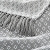 image:imageAmericanflat 50x60 Throw Blanket  Soft and Breathable Cotton Throw Blanket for Couch Bed Chair  Decorative Blankets Perfect for Home Office or Outdoor Use  Grey and White Mini Diamond DesignOmala White and Grey Mini Diamond