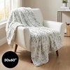 image:imageAmericanflat 50x60 Throw Blanket  Soft and Breathable Cotton Throw Blanket for Couch Bed Chair  Decorative Blankets Perfect for Home Office or Outdoor Use  Grey and White Mini Diamond DesignSnow Leopard Faux Fur