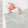 image:imageAmericanflat 50x60 Throw Blanket  Soft and Breathable Cotton Throw Blanket for Couch Bed Chair  Decorative Blankets Perfect for Home or Outdoor Use  Cloud Grey and White Mini Diamond DesignLight Gray