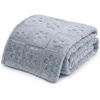 image:imageAmericanflat 50x60 Throw Blanket  Soft and Breathable Cotton Throw Blanket for Couch Bed Chair  Decorative Blankets Perfect for Home or Outdoor Use  Cloud Grey and White Mini Diamond DesignGray