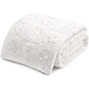 image:imageAmericanflat 50x60 Throw Blanket  Soft and Breathable Cotton Throw Blanket for Couch Bed Chair  Decorative Blankets Perfect for Home or Outdoor Use  Cloud Grey and White Mini Diamond DesignCream