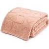 image:imageAmericanflat 50x60 Throw Blanket  Soft and Breathable Cotton Throw Blanket for Couch Bed Chair  Decorative Blankets Perfect for Home or Outdoor Use  Cloud Grey and White Mini Diamond DesignPink
