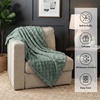 image:imageAmericanflat 50x60 Throw Blanket  Soft and Breathable Cotton Throw Blanket for Couch Bed Chair  Decorative Blankets Perfect for Home or Outdoor Use  Cloud Grey and White Mini Diamond DesignGreen