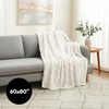 image:imageAmericanflat 50x60 Throw Blanket  Soft and Breathable Cotton Throw Blanket for Couch Bed Chair  Decorative Blankets Perfect for Home or Outdoor Use  Cloud Grey and White Mini Diamond DesignCream