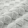 image:imageAmericanflat 50x60 Throw Blanket  Soft and Breathable Cotton Throw Blanket for Couch Bed Chair  Decorative Blankets Perfect for Home or Outdoor Use  Cloud Grey and White Mini Diamond DesignLight Gray