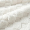 image:imageAmericanflat 50x60 Throw Blanket  Soft and Breathable Cotton Throw Blanket for Couch Bed Chair  Decorative Blankets Perfect for Home or Outdoor Use  Cloud Grey and White Mini Diamond DesignCream