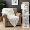 image:imageAmericanflat 50x60 Throw Blanket  Soft and Breathable Cotton Throw Blanket for Couch Bed Chair  Decorative Blankets Perfect for Home or Outdoor Use  Cloud Grey and White Mini Diamond DesignCream