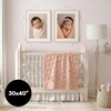 image:imageAmericanflat 50x60 Throw Blanket  Soft and Breathable Cotton Throw Blanket for Couch Bed Chair  Decorative Blankets Perfect for Home or Outdoor Use  Cloud Grey and White Mini Diamond DesignPink