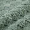 image:imageAmericanflat 50x60 Throw Blanket  Soft and Breathable Cotton Throw Blanket for Couch Bed Chair  Decorative Blankets Perfect for Home or Outdoor Use  Cloud Grey and White Mini Diamond DesignGreen
