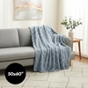 image:imageAmericanflat 50x60 Throw Blanket  Soft and Breathable Cotton Throw Blanket for Couch Bed Chair  Decorative Blankets Perfect for Home or Outdoor Use  Cloud Grey and White Mini Diamond DesignGray