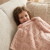 image:imageAmericanflat 50x60 Throw Blanket  Soft and Breathable Cotton Throw Blanket for Couch Bed Chair  Decorative Blankets Perfect for Home or Outdoor Use  Cloud Grey and White Mini Diamond DesignPink