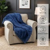 image:imageAmericanflat 50x60 Throw Blanket  Soft and Breathable Cotton Throw Blanket for Couch Bed Chair  Decorative Blankets Perfect for Home or Outdoor Use  Cloud Grey and White Mini Diamond DesignDark Blue