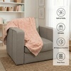 image:imageAmericanflat 50x60 Throw Blanket  Soft and Breathable Cotton Throw Blanket for Couch Bed Chair  Decorative Blankets Perfect for Home or Outdoor Use  Cloud Grey and White Mini Diamond DesignPink