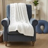 image:imageAmericanflat 50x60 Throw Blanket  Soft and Breathable Cotton Throw Blanket for Couch Bed Chair  Decorative Blankets Perfect for Home or Outdoor Use  Cloud Grey and White Mini Diamond DesignCream