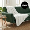 image:imageAmericanflat 50x60 Throw Blanket  Soft and Breathable Cotton Throw Blanket for Couch Bed Chair  Decorative Blankets Perfect for Home or Outdoor Use  Cloud Grey and White Mini Diamond DesignCream