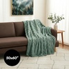 image:imageAmericanflat 50x60 Throw Blanket  Soft and Breathable Cotton Throw Blanket for Couch Bed Chair  Decorative Blankets Perfect for Home or Outdoor Use  Cloud Grey and White Mini Diamond DesignGreen