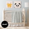 image:imageAmericanflat 50x60 Throw Blanket  Soft and Breathable Cotton Throw Blanket for Couch Bed Chair  Decorative Blankets Perfect for Home or Outdoor Use  Cloud Grey and White Mini Diamond DesignLight Gray