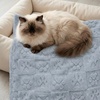 image:imageAmericanflat 50x60 Throw Blanket  Soft and Breathable Cotton Throw Blanket for Couch Bed Chair  Decorative Blankets Perfect for Home or Outdoor Use  Cloud Grey and White Mini Diamond DesignGray