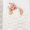 image:imageAmericanflat 50x60 Throw Blanket  Soft and Breathable Cotton Throw Blanket for Couch Bed Chair  Decorative Blankets Perfect for Home or Outdoor Use  Cloud Grey and White Mini Diamond DesignCream