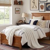 image:imageAmericanflat 50x60 Throw Blanket  Soft and Breathable Cotton Throw Blanket for Couch Bed Chair  Decorative Blankets Perfect for Home or Outdoor Use  Cloud Grey and White Mini Diamond DesignCream