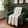 image:imageAmericanflat 50x60 Throw Blanket  Soft and Breathable Cotton Throw Blanket for Couch Bed Chair  Decorative Blankets Perfect for Home or Outdoor Use  Cloud Grey and White Mini Diamond DesignCream