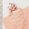 image:imageAmericanflat 50x60 Throw Blanket  Soft and Breathable Cotton Throw Blanket for Couch Bed Chair  Decorative Blankets Perfect for Home or Outdoor Use  Cloud Grey and White Mini Diamond DesignPink