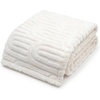 image:imageAmericanflat 50x60 Throw Blanket  Soft and Breathable Cotton Throw Blanket for Couch Bed Chair  Decorative Blankets Perfect for Home or Outdoor Use  Cloud Grey and White Mini Diamond DesignCream