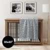 image:imageAmericanflat 50x60 Throw Blanket  Soft and Breathable Cotton Throw Blanket for Couch Bed Chair  Decorative Blankets Perfect for Home or Outdoor Use  Cloud Grey and White Mini Diamond DesignGray