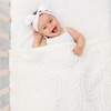 image:imageAmericanflat 50x60 Throw Blanket  Soft and Breathable Cotton Throw Blanket for Couch Bed Chair  Decorative Blankets Perfect for Home or Outdoor Use  Cloud Grey and White Mini Diamond DesignCream