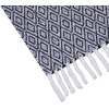 image:imageAmericanflat 50x60 Throw Blanket  Soft and Breathable Cotton Throw Blanket for Couch Bed Chair  Decorative Blankets Perfect for Home or Outdoor Use  Navy Blue and White Herringbone DesignOmala Navy and White Double Diamond