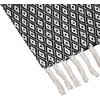 image:imageAmericanflat 50x60 Throw Blanket  Soft and Breathable Cotton Throw Blanket for Couch Bed Chair  Decorative Blankets Perfect for Home or Outdoor Use  Navy Blue and White Herringbone DesignOmala Black and Cream Mini Diamond