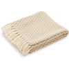 image:imageAmericanflat 50x60 Throw Blanket  Soft and Breathable Cotton Throw Blanket for Couch Bed Chair  Decorative Blankets Perfect for Home or Outdoor Use  Navy Blue and White Herringbone DesignOmala Camel and White Mini Diamond