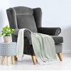 image:imageAmericanflat 50x60 Throw Blanket  Soft and Breathable Cotton Throw Blanket for Couch Bed Chair  Decorative Blankets Perfect for Home or Outdoor Use  Navy Blue and White Herringbone DesignOmala Seafoam and White Mini Diamond