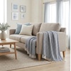 image:imageAmericanflat 50x60 Throw Blanket  Soft and Breathable Cotton Throw Blanket for Couch Bed Chair  Decorative Blankets Perfect for Home or Outdoor Use  Navy Blue and White Herringbone DesignOmala Navy and White Double Diamond