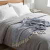image:imageAmericanflat 50x60 Throw Blanket  Soft and Breathable Cotton Throw Blanket for Couch Bed Chair  Decorative Blankets Perfect for Home or Outdoor Use  Navy Blue and White Herringbone DesignOmala Navy and White Double Diamond