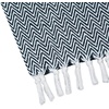 image:imageAmericanflat 50x60 Throw Blanket  Soft and Breathable Cotton Throw Blanket for Couch Bed Chair  Decorative Blankets Perfect for Home or Outdoor Use  Navy Blue and White Herringbone DesignZaina Dark Navy and White Herringbone
