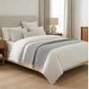 image:imageAmericanflat 50x60 Throw Blanket  Soft and Breathable Cotton Throw Blanket for Couch Bed Chair  Decorative Blankets Perfect for Home or Outdoor Use  Navy Blue and White Herringbone DesignOmala Black and Cream Mini Diamond