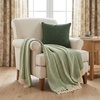 image:imageAmericanflat 50x60 Throw Blanket  Soft and Breathable Cotton Throw Blanket for Couch Bed Chair  Decorative Blankets Perfect for Home or Outdoor Use  Navy Blue and White Herringbone DesignZaina Sage and Beige Herringbone