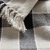 image:imageAmericanflat 50x60 Throw Blanket  Soft and Breathable Cotton Throw Blanket for Couch Bed Chair  Decorative Blankets Perfect for Home or Outdoor Use  Navy Blue and White Herringbone DesignBlack  Cream  Beige Plaid