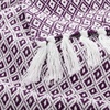 image:imageAmericanflat 50x60 Throw Blanket  Soft and Breathable Cotton Throw Blanket for Couch Bed Chair  Decorative Blankets Perfect for Home or Outdoor Use  Navy Blue and White Herringbone DesignOmala Eggplant and White Mini Diamond