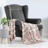 image:imageAmericanflat 50x60 Throw Blanket  Soft and Breathable Cotton Throw Blanket for Couch Bed Chair  Decorative Blankets Perfect for Home or Outdoor Use  Navy Blue and White Herringbone DesignPink Tufted Cotton