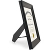image:imageAmericanflat 85x11 Diploma Frame  Mahogany amp Silver  Ornate beaded accents Shatterresistant glass displays diplomas certificates and documents sawtooth hangers includedBlack