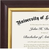 image:imageAmericanflat 85x11 Diploma Frame  Mahogany amp Silver  Ornate beaded accents Shatterresistant glass displays diplomas certificates and documents sawtooth hangers includedMahogany  Gold