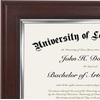 image:imageAmericanflat 85x11 Diploma Frame  Mahogany amp Silver  Ornate beaded accents Shatterresistant glass displays diplomas certificates and documents sawtooth hangers includedMahogany  Silver